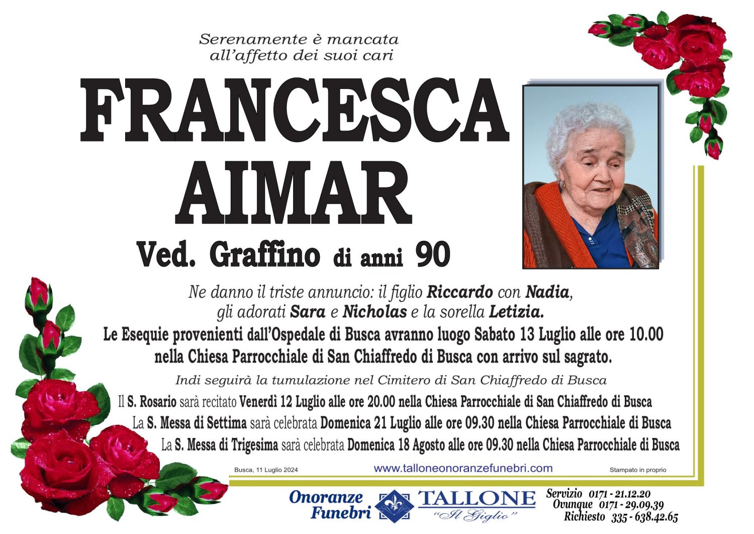 Francesca Aimar<small class='fs-20'><br/>Ved. Graffino</small>